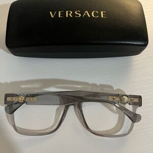 Versace Transparent Gray Eyewear